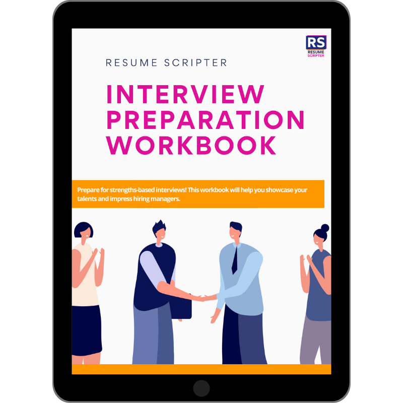 Workbook Interview Preparation Resume Scripter